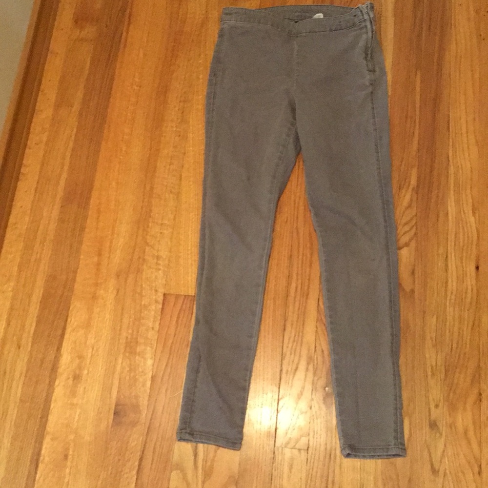 grey high rise jeans